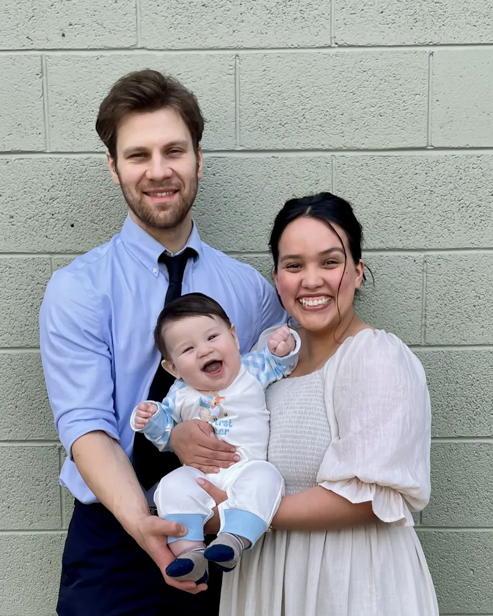 Carter Painter with his family