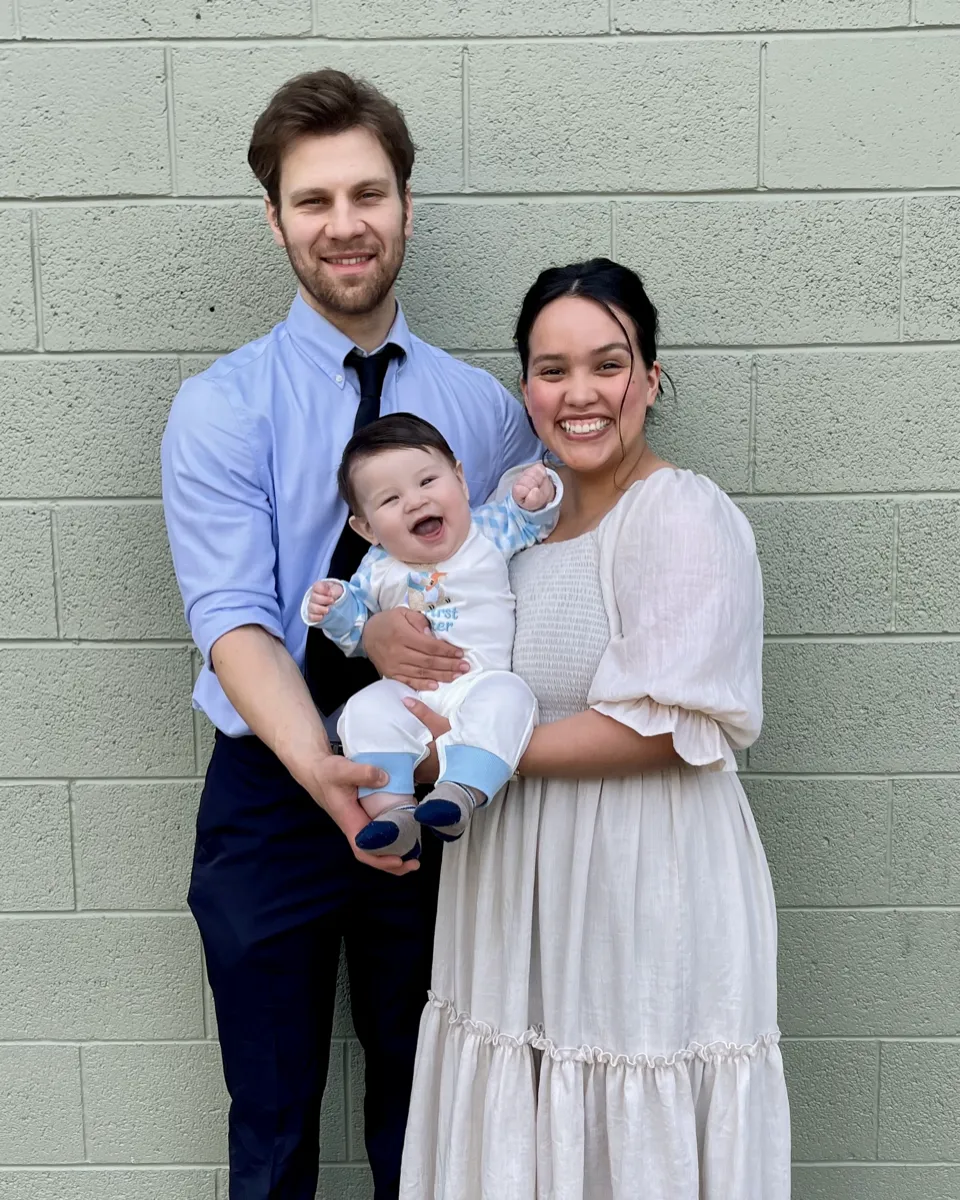 Carter Painter with his family